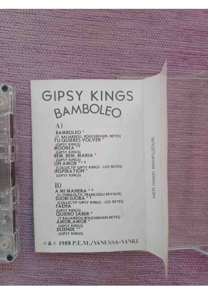 Altın Renkli Gipsy Kings Müzik Kaseti fırsatları