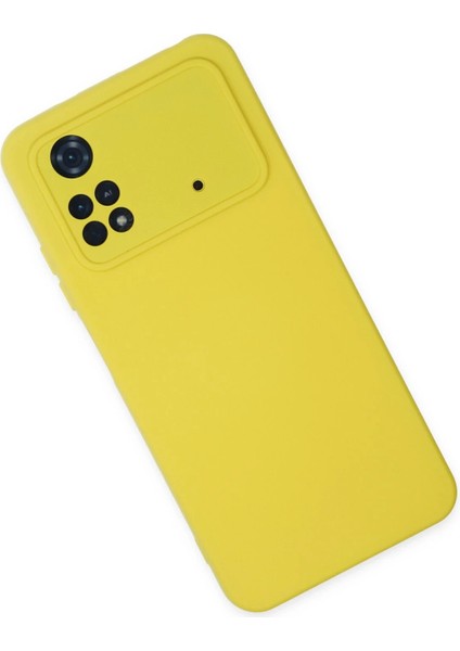 Xiaomi Poco M4 Pro 4g Kılıf Nano Içi Kadife Silikon - Sarı Svlrs fiyatları
