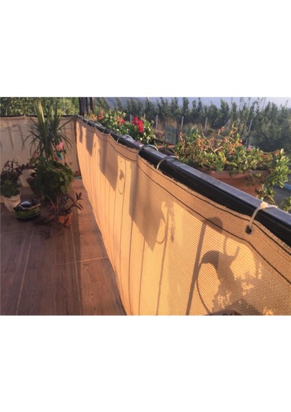 Gölgelik File Krem 1,5X14M, Bahçe Gölgeleme Kumaşı, Tente Örtüsü, Gölgelik Örtü indirimleri