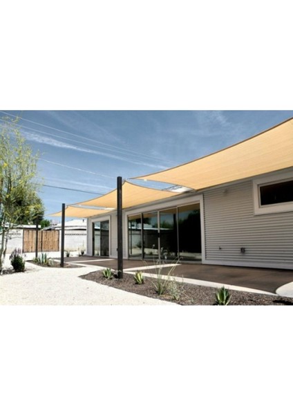 Krem Gölgelik File 1X25M, Bahçe Gölgeleme Kumaşı, Tente, Gölgelik Örtüsü