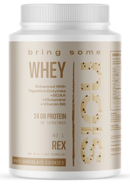 Nutrition Noıs Whey "rex 900" Beyaz Çikolatalı Kurabiye Aromalı 900 gr