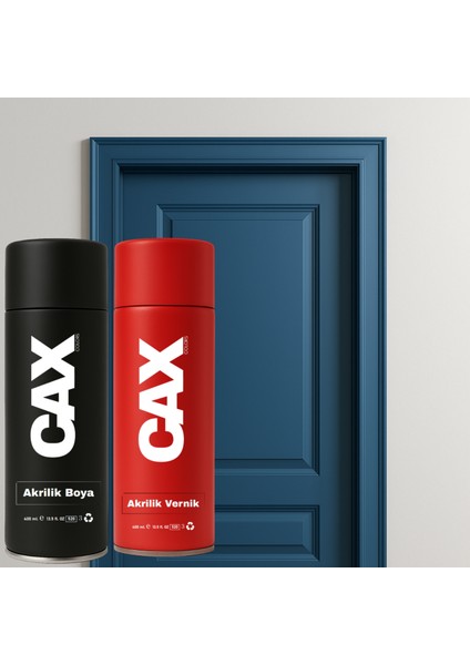 Ahşap & Lake & Mdf & Panel Kapı Boyası Akrilik Sprey Boya 400 ml + Boya Koruma ve Parlaklık Verniği