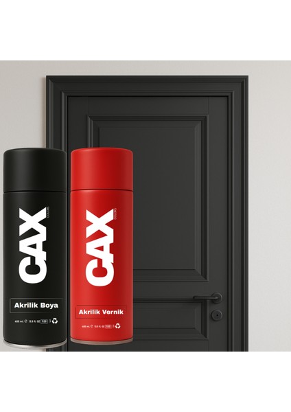 Ahşap & Lake & Mdf & Panel Kapı Boyası Akrilik Sprey Boya 400 ml + Boya Koruma ve Parlaklık Verniği