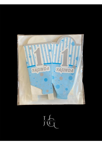 1 Yaş Temalı Popcorn Kutusu, Patlamış Mısır Kutusu , Küçük Boy, 8 Adet fırsatları