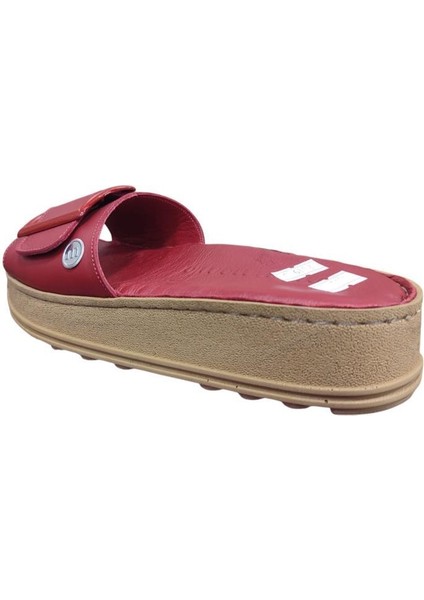 D25YT-1290 Kalın Taban Yumuşak Deri Kadın Terlik modelleri