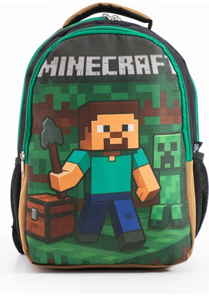 Minecraft Steve Creeper Beslenmeli Ilkokul Çantası Seti fiyatları
