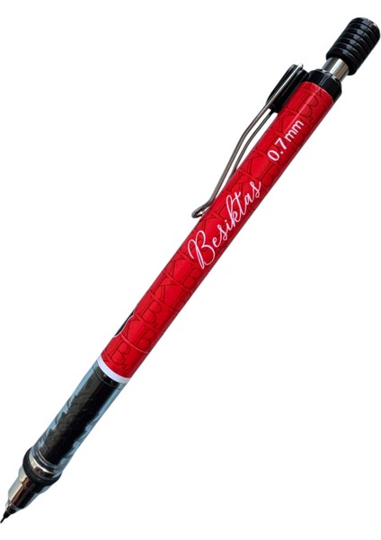 Beşiktaş Lisanslı 0.7mm Metal Klipsli Versatil Kalem, 4 Renk Seçeneği
