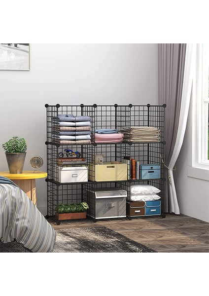 9 Bölmeli Metal Çok Amaçlı Raf Dolap Organizer fırsatları