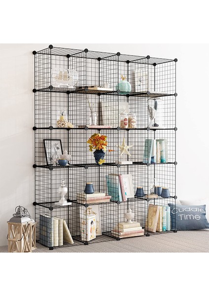20 Bölmeli Çok Amaçlı Metal Tel Dolap Organizer fırsatları
