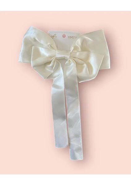 Kız Çocuk Kadın Saten Kurdele Fiyonk Toka Otomatik