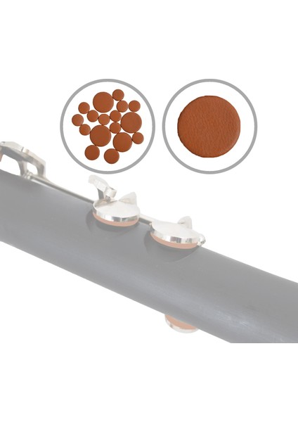 Klarnet Aks Guderi Takım Deri Kahve (RPC17LB)