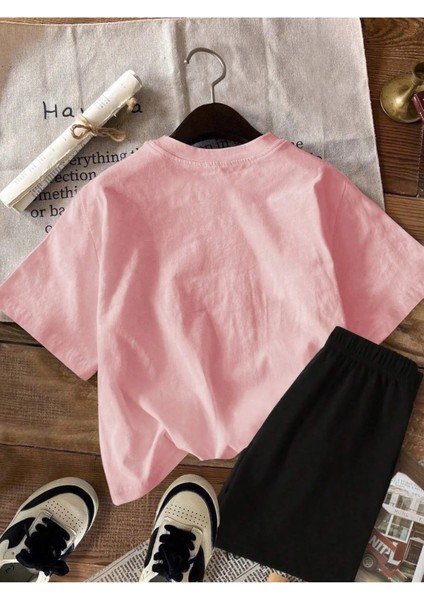 Strawberry Baskılı Kız Çocuk/yetişkin Alt Üst Takım – Yazlık Tişört ve Şort Seti fiyatları