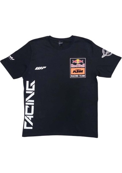 Erkek Bisiklet Yakalı Redbull Ktm Baskılı Kısa Kollu Siyah Tişört Ety-Ktmr indirimleri