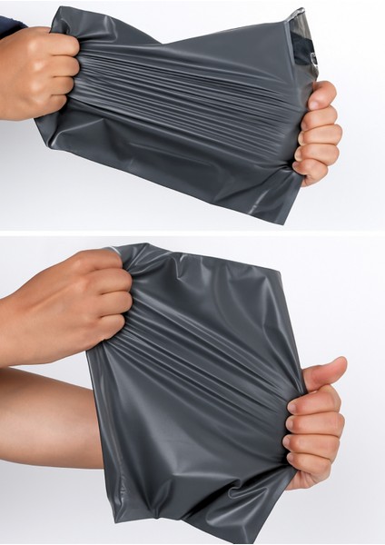 Gri Cepli Kargo Poşeti 40X50+5 cm 25 Adet E-Ticaret Poşeti | Yapışkan Bantlı Gönderi Zarfı