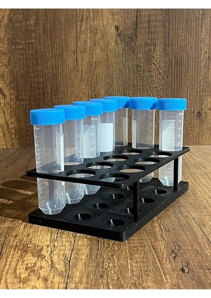50ML Falkon Minimal Deney Tüpü Standı (5*3) (Tüpler Görsel Amaçlıdır)