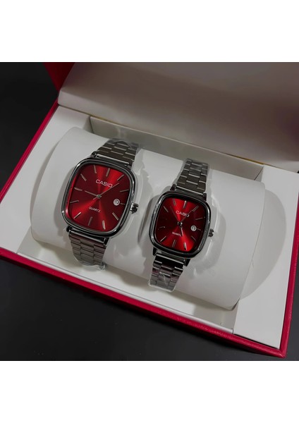 Vintage Çift Saati Vişne Kırmızısı fiyatları