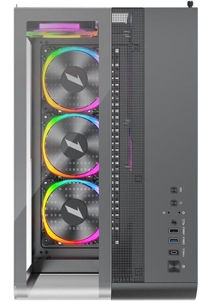 Rt7 Siyah Dıgıtal 850W 80+ Gold Full Modüler 4X12CM Argb 3 Taraflı Temperli Cam USB 3.0 - Type C Atx Kasa fiyatları