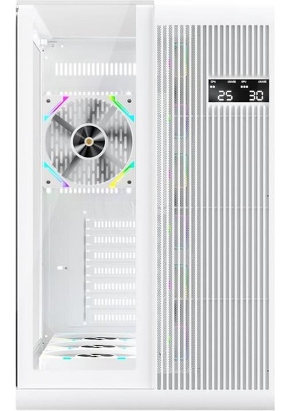 Rt7 Beyaz Dıgıtal 850W 80+ Gold Full Modüler 4X12CM Argb 3 Taraflı Temperli Cam USB 3.0 - Type C Atx Kasa modelleri