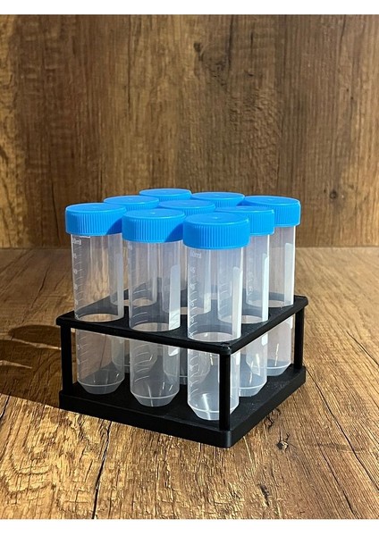 50ML Falkon Minimal Deney Tüpü Standı (3*3) (Tüpler Görsel Amaçlıdır)