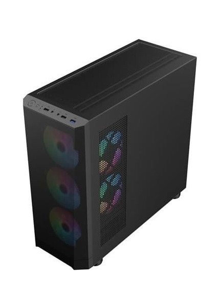 Fd5-M Siyah 600W 80+ Argb 4X12CM Fan Temperli Cam Mesh USB 3.0 M-Atx Kasa modelleri