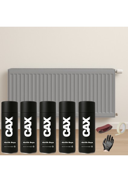 5 Adet Isıya Dayanıklı Petek-Kalorifer-Radyatör-Klima Vernikli Sprey Boya Seti 400 ml