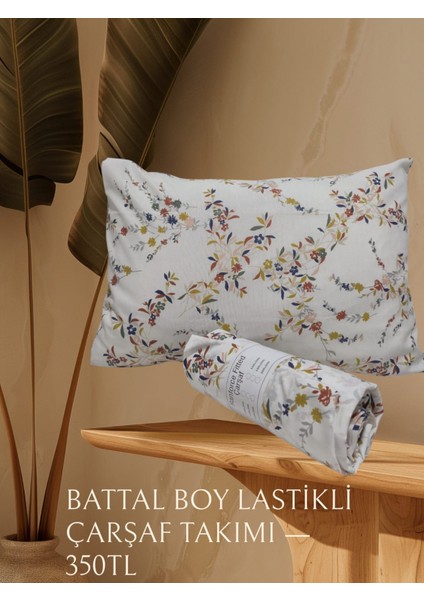 Battal Boy Lastikli Çarşaf Takımı