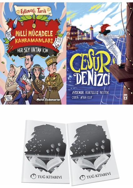 Milli Mücadele Kahramanları Her Şey Vatan Için ve Cesur Denizci + Hediyeli