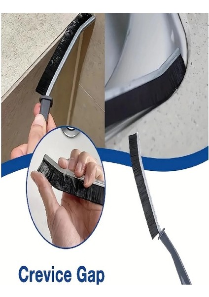 3'lü Sert Kıllı Temizlik Fırçası – Ergonomik Saplı, 23 cm – Detay Temizlik Için modelleri
