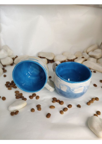 Mavi Renkli 200 ml Kahve Fincanı, Şık ve Zarif Tasarım fiyatları