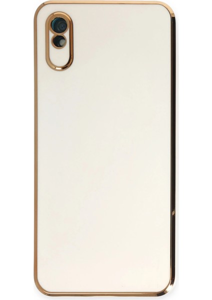 Xiaomi Redmi 9A Kılıf Volet Silikon - Beyaz Svlrs