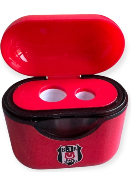 Beşiktaş Lisanslı Çift Bıçaklı Kalemtraş, 3 Renk Seçeneği, Siyah Beyaz Kırmızı modelleri