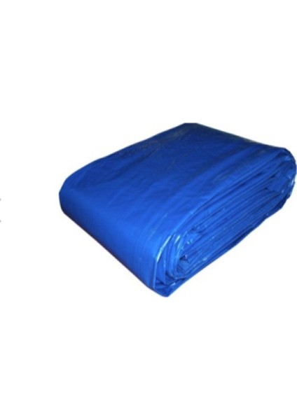 Mavi 3X10 M Polietilen Gölgelik ve Balkon Çiti Branda, Su Geçirmez, Dayanıklı