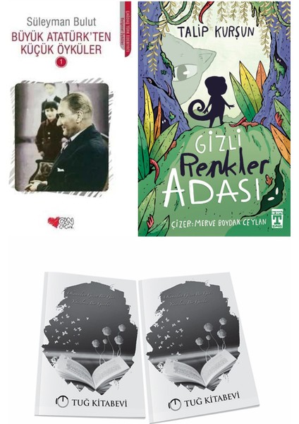 Büyük Atatürk'ten Küçük Öyküler 1 ve Gizli Renkler Adası + Hediyeli