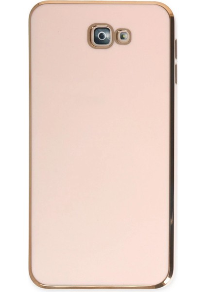 Samsung Galaxy J7 Prime Kılıf Volet Silikon - Pembe Svlrs