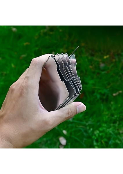 Katlanabilir Alüminyum Rüzgar Koruması, 9 Parça, Hafif Ve Uzun Ömürlü, Kamp Ve Piknik Için modelleri
