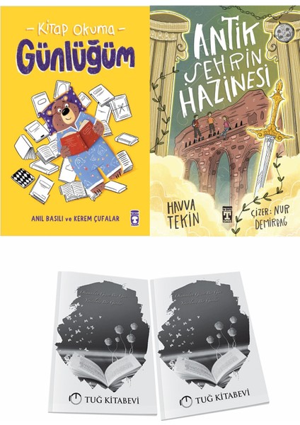 Kitap Okuma Günlüğüm ve Antik Şehrin Hazinesi + Hediyeli