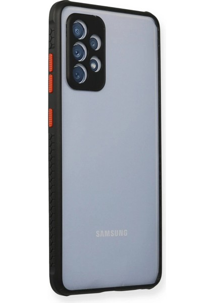 Samsung Galaxy A72 Kılıf Miami Şeffaf Silikon - Siyah Svlrs