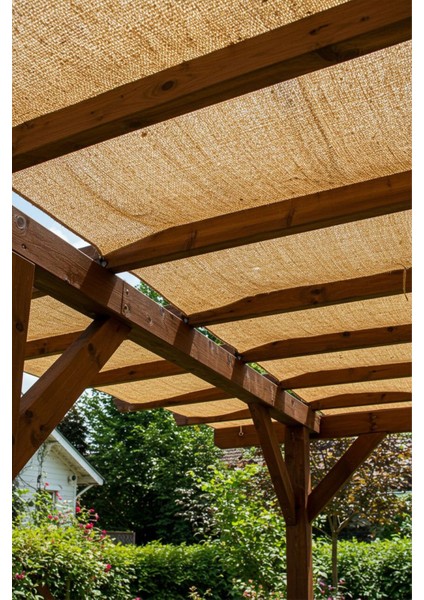 Doğal Jüt Kanaviçe Kumaş Dekoratif Pergole Gölgelik 1x5 Metre fiyatları