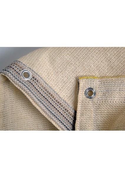 2x6 M Gölgelik File, %95 Koruma, Krem Renk, Kolon Dikimli, Kuşgözü Bağlantılı