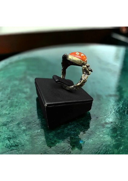 Orijinal Mercan ve Yakut Gümüş Yüzük modelleri