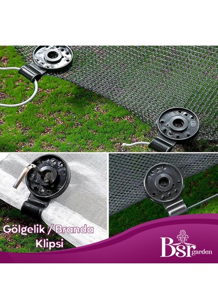 25'li Siyah Gölgelik Klipsi, Kolay ve Şık Kullanım Sağlar.