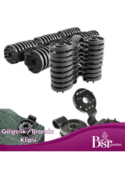 25'li Siyah Gölgelik Klipsi, Kolay ve Şık Kullanım Sağlar. fırsatları