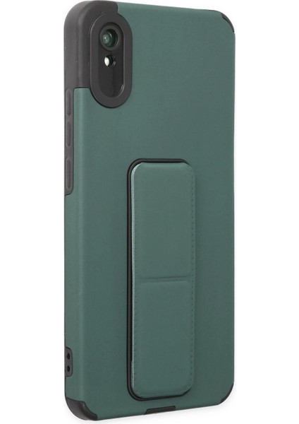 Xiaomi Redmi 9A Kılıf Mega Standlı Silikon - Yeşil Svlrs fiyatları