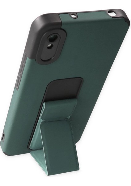Xiaomi Redmi 9A Kılıf Mega Standlı Silikon - Yeşil Svlrs modelleri