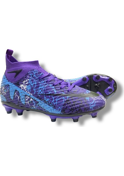 Çoraplı Krampon Mor Siyah Desenli modelleri