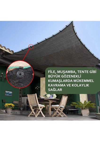 25 Adet Siyah File, Branda, Karavan Çadırı ve Muşamba Klibsi Seti fiyatları