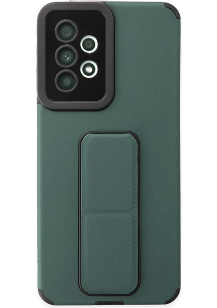 Samsung Galaxy A33 5g Kılıf Mega Standlı Silikon - Yeşil Svlrs