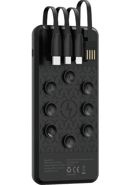 Lkp-49 10.000MAH Lightning Kablolu LCD Göstergeli Powerbank