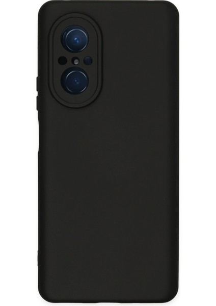 Huawei Nova 9 Se Kılıf Nano Içi Kadife Silikon - Siyah Svlrs