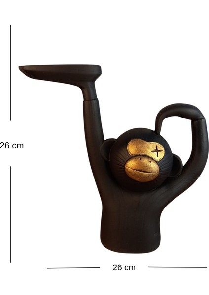 Dekoratif Tepsili Maymun Obje Biblo Ev ve Ofis Hediyelik Eşya Süs Eşyası Sunumluk modelleri